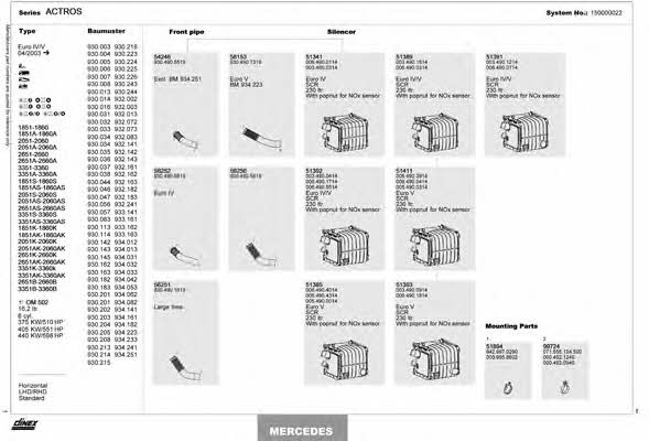  150000022 Exhaust system 150000022