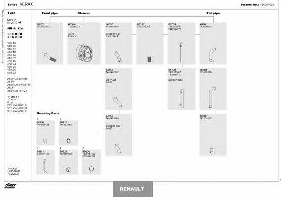 164001034 Dinex Exhaust system