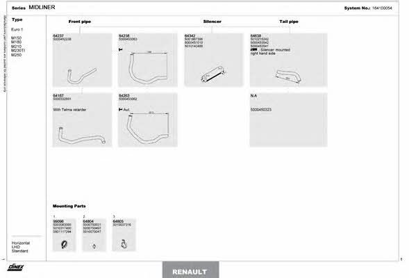 164100054 Dinex Exhaust system