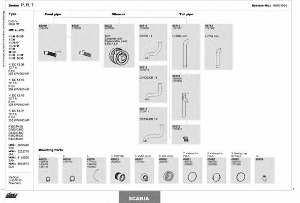 168001034 Dinex Exhaust system