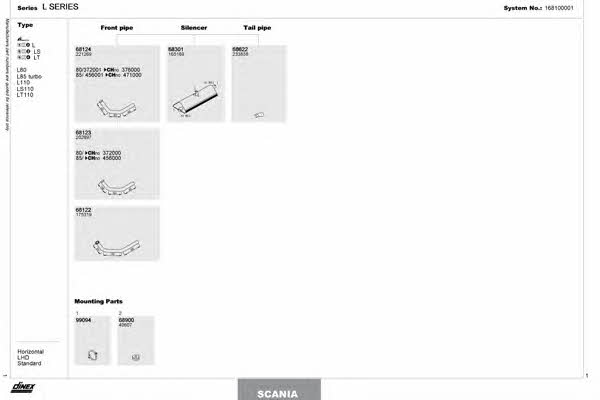 168100001 Dinex Exhaust system