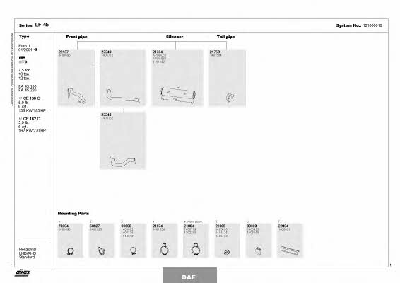 Dinex 121000018 Exhaust system 121000018