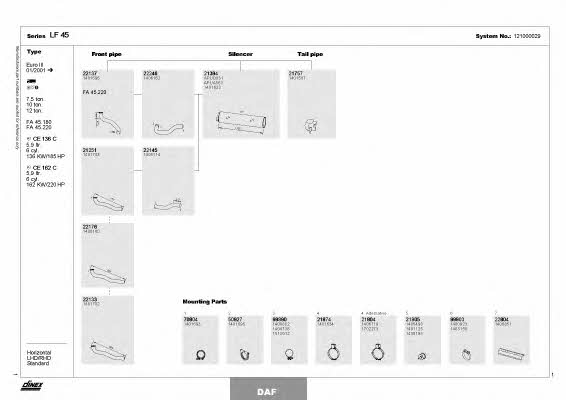 Dinex 121000029 Exhaust system 121000029