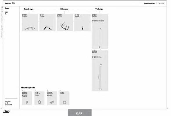 121101003 Dinex Exhaust system