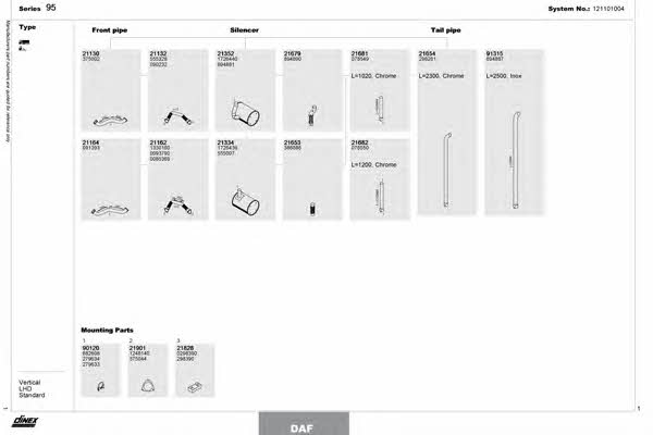 121101004 Dinex Exhaust system