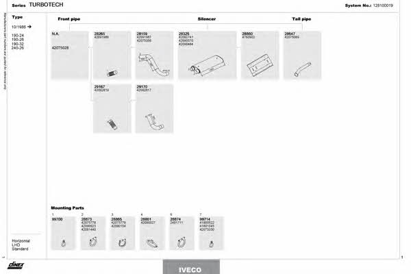 Dinex 128100019 Exhaust system 128100019