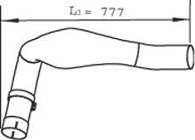 48121 Dinex Exhaust pipe