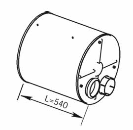 21496 Dinex Central silencer