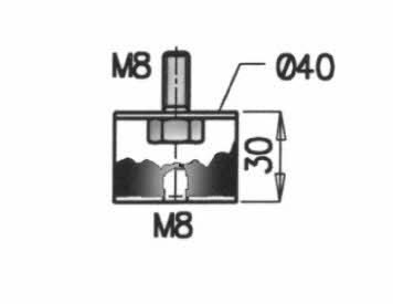 Exhaust hanger MAN: 49907 Dinex Exhaust mounting bracket