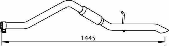 Dinex 32522 Exhaust pipe 32522