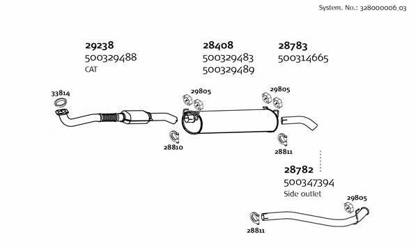 Dinex 328000006_03 Exhaust system 32800000603