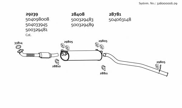  328000006_09 Exhaust system 32800000609