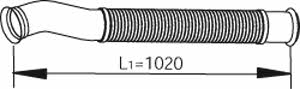 Dinex 22188 Exhaust pipe 22188 22188 Dinex Exhaust pipe