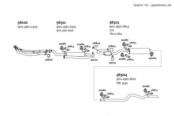  350000001_06 Exhaust system 35000000106