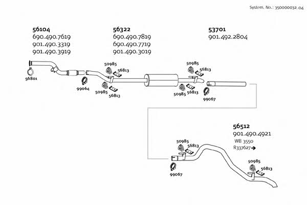 35000003204 Dinex Exhaust system