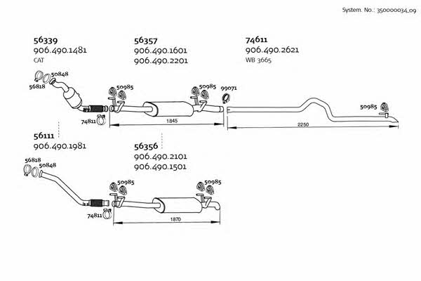  350000034_09 Exhaust system 35000003409