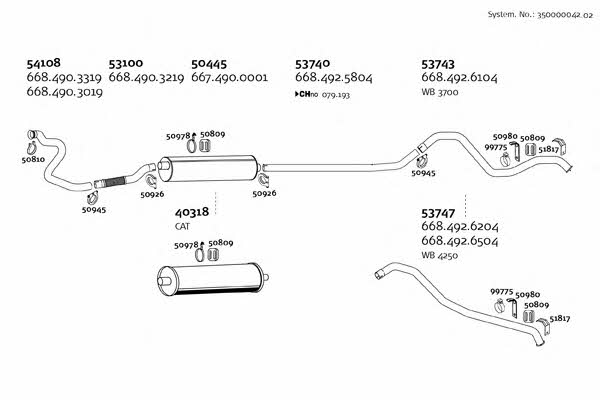  350000042_02 Exhaust system 35000004202