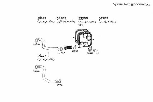 Dinex 350000044_01 Exhaust system 35000004401