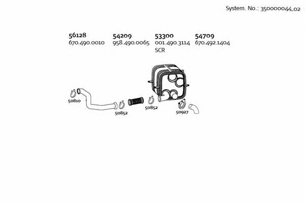 Dinex 350000044_02 Exhaust system 35000004402