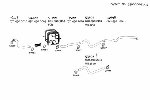  350000044_04 Exhaust system 35000004404