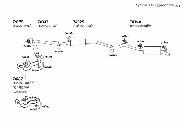 37400000203 Dinex Exhaust system