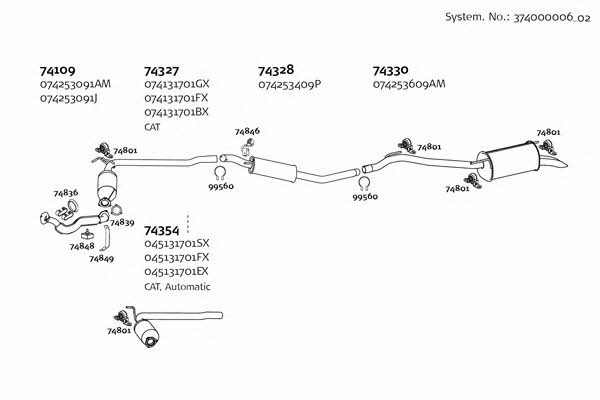 37400000602 Dinex Exhaust system