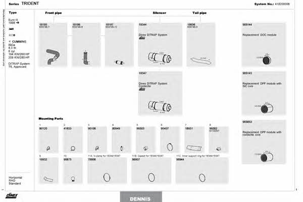 Dinex 418200006 Exhaust system 418200006