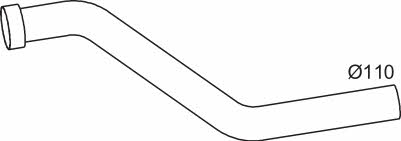 Dinex 68111 Exhaust pipe 68111