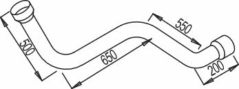Dinex 68153 Exhaust pipe 68153