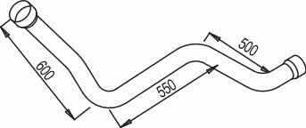 Dinex 68160 Exhaust pipe 68160