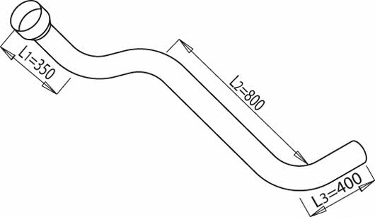 Dinex 68169 Exhaust pipe 68169