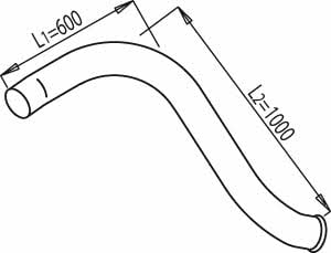 Dinex 68623 Exhaust pipe 68623