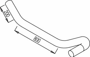 Dinex 68635 Exhaust pipe 68635