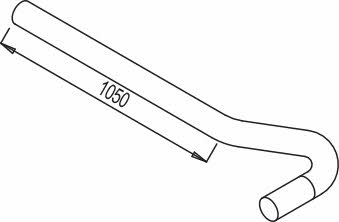 Dinex 68636 Exhaust pipe 68636