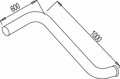 Dinex 68641 Exhaust pipe 68641