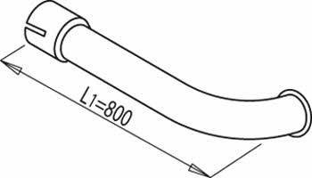 Dinex 68645 Exhaust pipe 68645