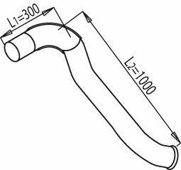 Dinex 68646 Exhaust pipe 68646