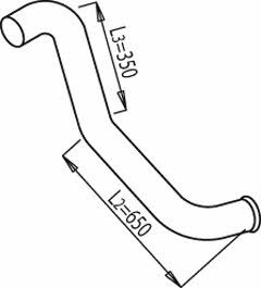 Dinex 68673 Exhaust pipe 68673