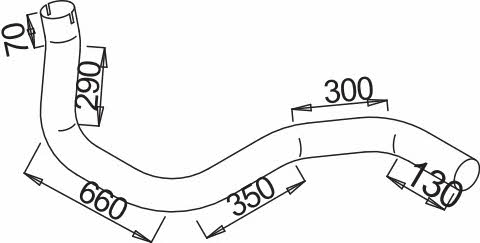 Dinex 54113 Exhaust pipe 54113