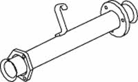 Dinex 74123 Exhaust pipe 74123