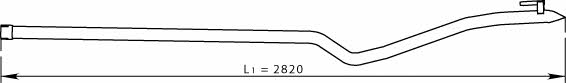 Dinex 74610 Exhaust pipe 74610
