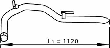 Dinex 74621 Exhaust pipe 74621