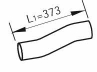 Dinex 54292 Exhaust pipe 54292