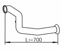 Dinex 56128 Exhaust pipe 56128