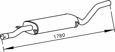 Dinex 56326 Central silencer 56326