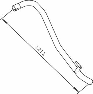 Dinex 56515 Exhaust pipe 56515