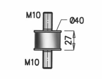 64804 Dinex Exhaust mounting pad
