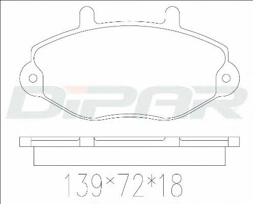 Ditas DFB2660 Brake Pad Set, disc brake DFB2660