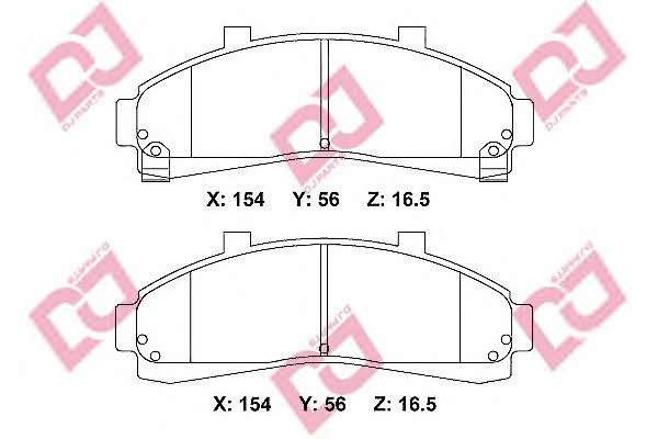 Dj parts BP2291 Brake Pad Set, disc brake BP2291