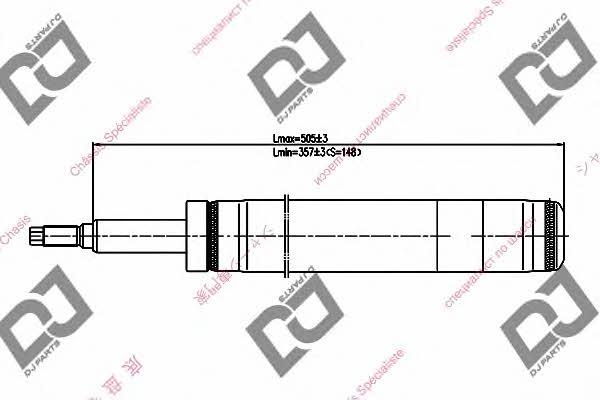 Dj parts DS1388GC Shock absorber strut liner DS1388GC